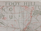 Rare Ww1 Trench Map Entitled  foot Hill   fresnoy  Oppy  Gavrelle  Arleux Etc 
