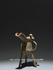 7 2  Ancient Chinese Bronze Ware Dynasty Drinking Vessel 3 Leg Wine Cup Goblet