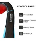 Shiatsu Back Neck And Shoulder Massager With Heat Deep Tissue 4d Kneading Pillow