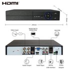 4ch Home Security Camera System  1080p Dvr   4pcs Hd Weatherproof Cameras  Ni   