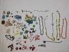 Mixed Lot Of Vintage Beads Sterling Clasp Crafting Parts Sarah Coventry Clip On
