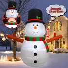6ft Christmas Inflatable Outdoor Decorations Animated Snowman Santa Claus Pop Up