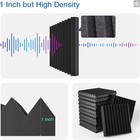 High Density Acoustic Foam Sound Proof Panel Wall Tiles Record Studio 12 x12 x1 