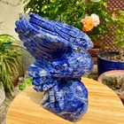 5 62lb Hand Carved Blue Agate Eagle Natural Crystal Animal Sculpture