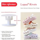 Lopau Replacement Rivets For Beach Shoes  10sets Buttons White 