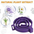 Qualirey Industries Calming Collar For Cats 3ct Purple Assorted Sizes 3 Pack
