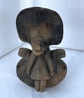 Vintage Pre-columbian Tairona Ocarina  Micaceous Clay Figurine Fr Peru  Colombia