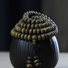 Argentine Green Sandalwood 108 Beads Abacus Mala Bracelet Unisex Buddhist Prayer