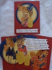 Stampin Up  Card Kit Happy Thanksgiving Lovely Autumn Vases Pretty Dsp Birthday