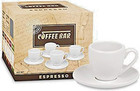 New Konitz Coffee Bar Espresso Cups With Saucers - Set Of 4 