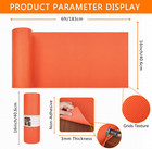 Foam Toolbox Liner Drawer Liner  Non-slip Shelf Liners 16  W X 72  L Orange  