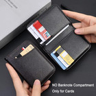 Slim Pu Leather Card Holder Wallet Credit Card Organizer Business Pocket Case Bl