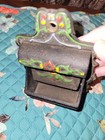 Wilton Vintage Ornate Hand Painted Cast Iron Match Holder box