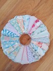 Vintage Dresden Plate 12  Quilt Blocks  Qty 14 - Feedsack 