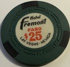 1960 s Fremont Hotel  25 Faro Casino Chip Las Vegas Nevada Combined Shipping