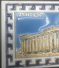 Vintage 3   x6    Athens Greece Parthenon Decorative Tile Appx Greek Handmade Vtg