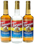 Torani Coffee Syrup Variety Pack - Vanilla  Caramel  Hazelnut  3-count  25 4-oun