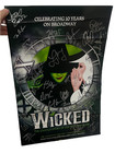 Wicked Signed Broadway Gershwin Theater Cast Poster Some Wear And Tear - 14x22  
