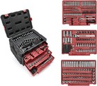 Workpro 450piece Drive Socket Set 1 2  1 4  3 8  Drive Ratchet Wrench Sae metric