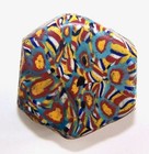 Antique Venetian Trade Beads - Rare Fancy Millefiori Tab Tabular Bead