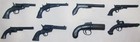 1957 Kellogg s Famous Guns Of History Cereal Premiums  Complete Set Of 8