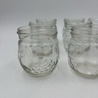 12 Ball kerr Fruit Embossed Jelly Jars 8 Oz Half Pint Jam Mason Canning No Lids