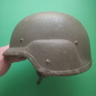 Cold War Albanian Army Military Helmet With Liner And Chinstrap Cover Used Good