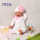 Ivita 22   Soft Silicone Reborn Baby Girl Open Mouth Newborn Full Silicone Doll