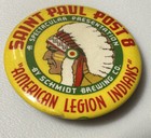 Vintage Saint Paul Mn Schmidt Brewing Beer Co American Legion Pin Pinback Button