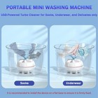 Mini Usb Ultrasonic Turbo Washer For Clothes Dishes Travel Home Camp 