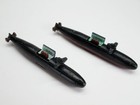Micro Machines Military Submarine Los Angeles Class Us Navy Sub - Lot Of 2
