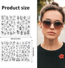 122 Pcs Embroidery Patterns Water Soluble Stick And Stitch Embroider Paper Wash