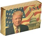 5 Pk Donald Trump Gold Foil Waterproof Plastic Playing Poker Deck Game Cards Usa