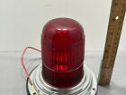 Vintage Yankee 342 Red Glass Dome Lens Emergency Ambulance Light Norwalk Conn 