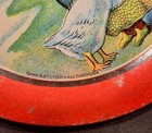 Vintage Mother Goose Tin Toy Plate Ohio Art Company 1930 s Bryan Oh Usa