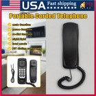 Landline Phone Corded Phone For Home Office Desk Wall Mount Telephone  Black
