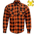 Rideract   Men Motorbike Flannel Shirt Aramid Reinforced Motorcycle Safety Jacket