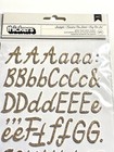 Thickers Sunlight Christmas Gold Glitter Foam Stickers     Holiday Alphabet Shapes