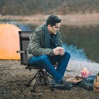 Swivel Hunting Chair W  4 360   Adjustable Legs Folding Silent Swivel Blind Chair