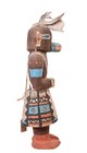 Hopi Pueblo Hanging Badger Kachina Doll Ca  1920 - 1940s  8 625  H X 2 5  L X 3 