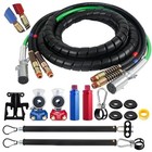 12ft Semi Truck Air Line Kit  3-in-1 Air Lines For Semi Truck - 12ft Black Line