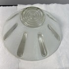 Vintage Glass Shade Art Deco 40s  Ceiling Light Fixture Atomic Starburst White 