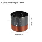 Woofer Voice Coil 2 5x0 75  2 Layer Round Copper Wire Speaker Coil