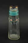 A-9435024-d Glass Vase Art Nouveau Hand-painted Antique Vintage H17 5cm