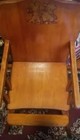 1950 Orginal Wood  Convertible High Chair Baby Seat Vintage Furniture