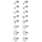 2pcs Black Stainless Steel Circle Stud Earrings Men s Women s Jewelry 3-14mm