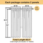 Lecloud Sheer Curtain Panels Set 84  Inches Long Solid Voile Light Filtering    