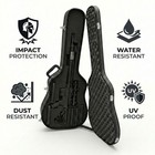 Heavy Duty 42 Inch Guitar Profile Rifle Storage Hard Case With Customizable Foam
