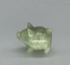 Hand Carved Jade Pig Stone Figure Paperweight