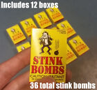 1 Case Of 36 Stink Bombs Funny Prank Joke Gag Gift Rotten Egg Nasty Smell Box